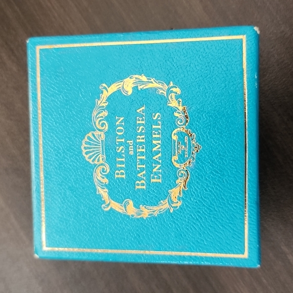 Bilston & Battersea Enamels Antique Butterfly Box-Pristine Condition